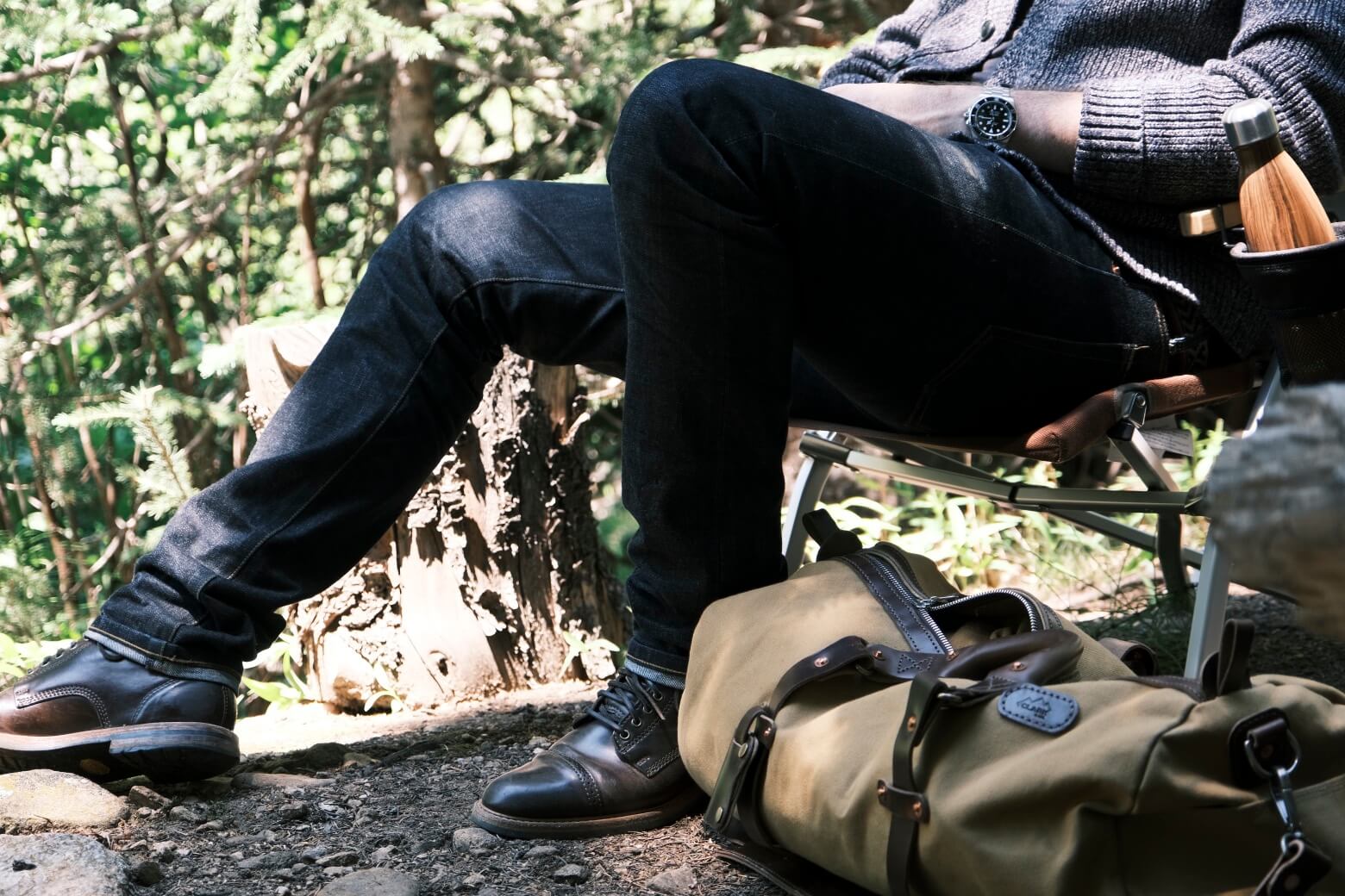 Classic Clark & Co. Canvas Duffle in Tan